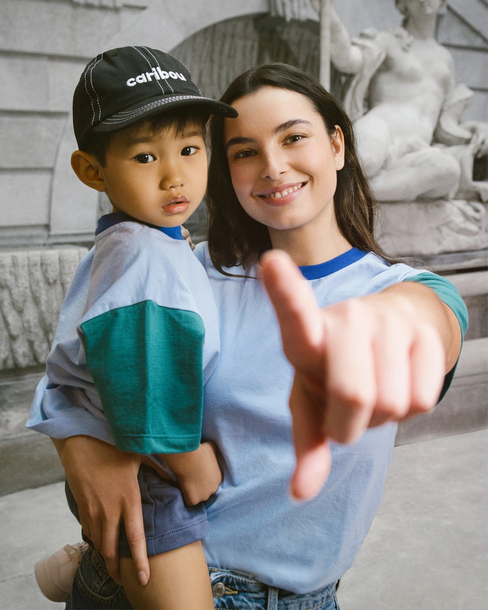 Multicolore (Bleu Ciel);Color Block (Sky Blue)