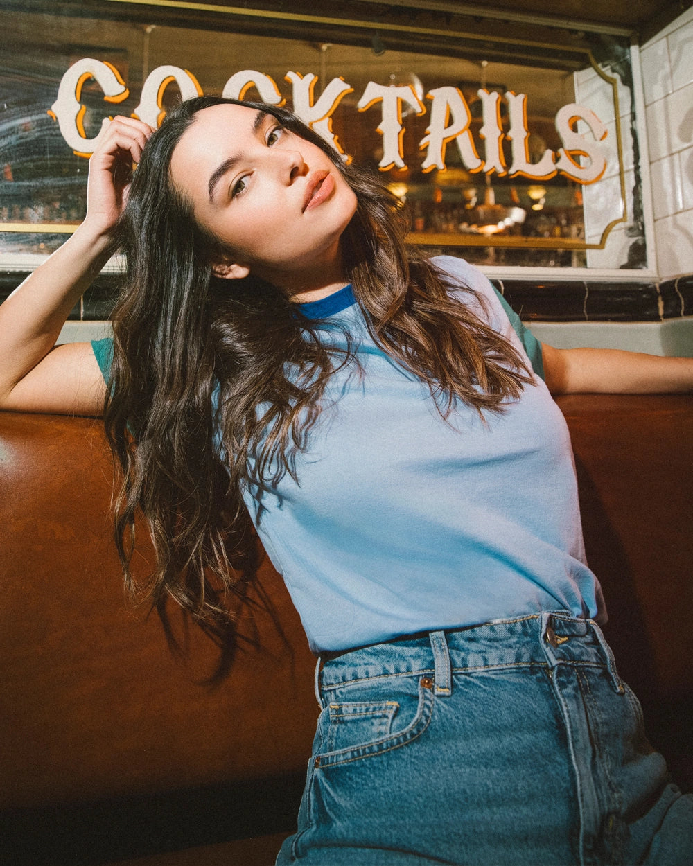 Multicolore (Bleu Ciel);Color Block (Sky Blue)